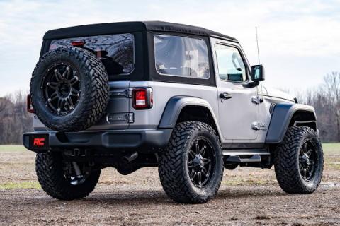 3.5 Inch Jeep Suspension Lift Kit Preminum N3 Shocks Stage 2 Coils &amp; Control Arm Drop 18-20 Wrangler JL Rubicon-2 Door Rough Country