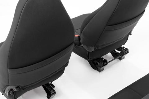 Jeep Neoprene Seat Cover Set Black 03-06 Wrangler TJ Rough Country