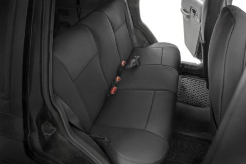 Jeep Neoprene Seat Cover Set Black 97-01 XJ w/Detachable Headrest Rough Country