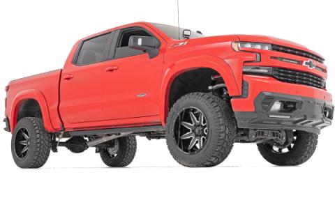 91 Series Milled One-Piece Gloss Black 20x12 6x5.5 -44mm Rough Country