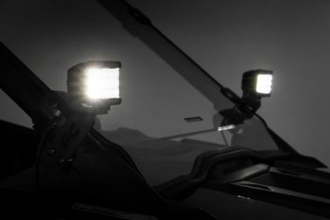 Polaris Dual LED Cube Kit w/ Black Series Amber DRL 20-21 Polaris RZR PRO XP Rough Country