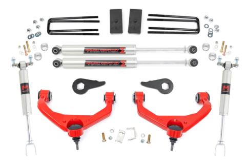 3.5 Inch Lift Kit M1 Red Silverado/Sierra 2500HD/3500HD (11-19) Rough Country