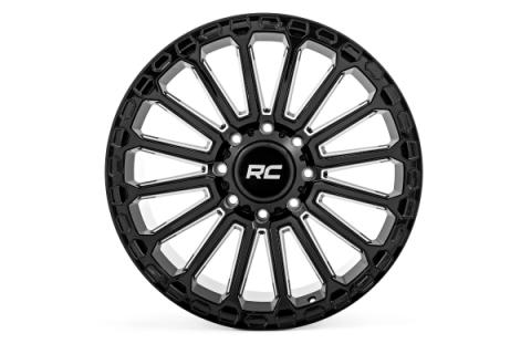 97 Series Wheel One-Piece Gloss Black 17x9 5x5 -12mm Rough Country