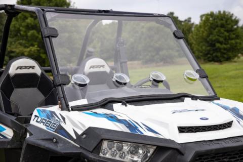 Polaris Scratch Resistant Vented Full Windshield without Factory Plastic Visor 16-18 Polaris RZR 900/1000XP Turbo Rough Country