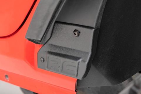 High Clearance LED Flat Fender Flare Kit UV Treated Jeep Wrangler JL (18-23) Rough Country
