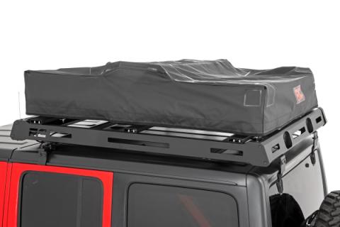 Roof Top Tent Rack Mount 12 Volt Accessory w/Ladder Extension and LED Light Kit Rough Country