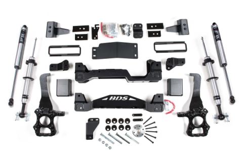 4 Inch Lift Kit FOX 2.0 Performance Shocks Internal Floating Piston Strut Ford F150 15-20 4WD