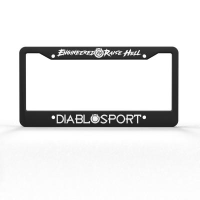 Diablo Sport License Plate Frame Durable plastic license plate frame black DiabloSport