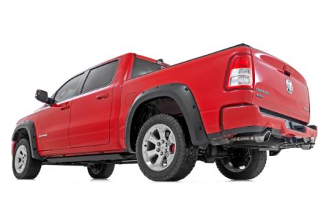 Pocket Fender Flares PAF Silver Classic Body Ram 1500 2WD/4WD (2019-2024) Rough Country