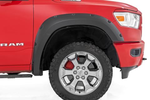 Pocket Fender Flares PAF Silver Classic Body Ram 1500 2WD/4WD (2019-2024) Rough Country