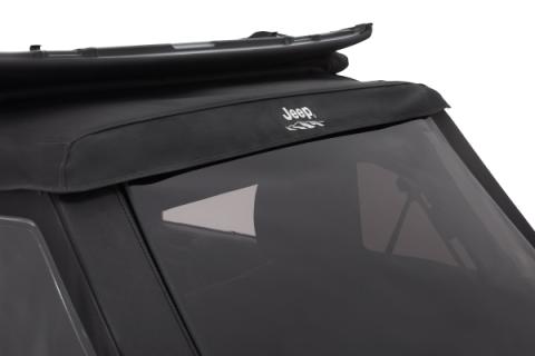 Jeep Trektop Glide - Jeep 07-18 Wrangler JK 2-Door (Premium Black Twill) Bestop