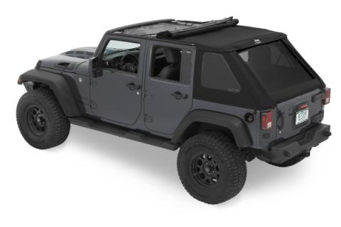 Jeep Trektop - Jeep 07-18 Wrangler JK 4-Door (Premium Black Twill) Bestop