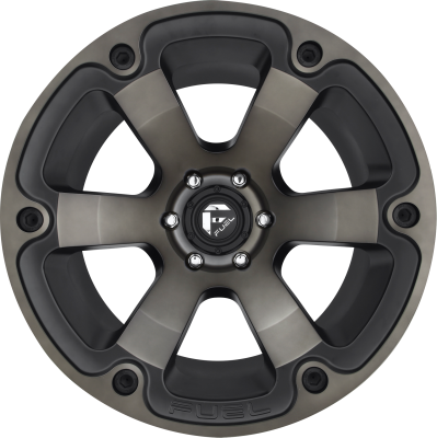 Aluminum Wheels 18X9 Beast D564 5 On 127 Matte Black/Machined Dark Tint 78.1 Bore 1 Offset 6 Spoke Fuel Off Road Wheels