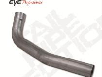 Exhaust Pipe 5 Inch 04.5-Early 07 Dodge RAM 2500/3500 Second Section Pass Steel Performance Series Exhaust Tail Pipe Diamond Eye