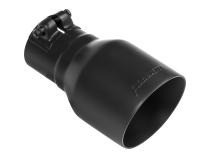 Exhaust Tip Exhaust Tip 4.00 Inch Black Ceramic Coated Fits 2.5 Inch Tubing- Clamp On Flowmaster