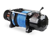 17,000 Lb 12 Volt Electric Winch with Synthetic Rope and Aluminum Fairlead Anvil Off-Road