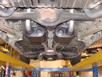 Crossmember-Back Exhaust System Fits 1964-1972 GM A-Body With V8 Engine 2.50 Inch Pipes And Hangers Only Mufflers Sold Separately Flowmaster