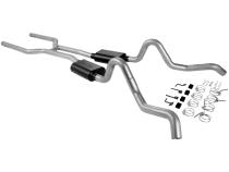 American Thunder Crossmember-Back Exhaust System Fits 1964-1967 GM A-Body With A V8 Engine 3.0 Inch Aluminized Pipes Aggressive Sound Flowmaster