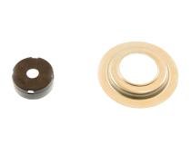 Suspension Shock Absorber Twintube Rear BMW 740i 1995 740i 2001-1997 740iL 2001-1995 Eye 14.5mm Stem Black Paint B4 OE Replacement Bilstein