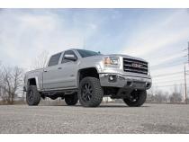 5 Inch Suspension Lift Kit w/V2 Monotube Shocks &amp;amp; Struts 14-18 Silverado/Sierra 1500 4WD Aluminum/Stamped Steel Rough Country