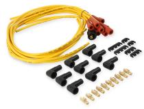 Spark Plug Wire Set- 7Mm-Super Stock-Copper Core-Universal Straight Boots Yellow 3008 Universal Fit ACCEL