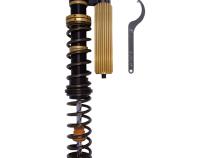 Suspension Shock Absorber and Coil Spring Assembly Monotube Front Right Can-Am Maverick X3 RS Turbo R Type III Hard Anodized Black Hawk Powersports Bilstein