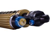 Suspension Shock Absorber and Coil Spring Assembly Monotube Front Right Can-Am Maverick X3 Max RS Turbo R Type III Hard Anodized Black Hawk Powersports Bilstein