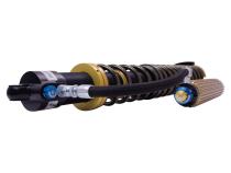 Suspension Shock Absorber and Coil Spring Assembly Monotube Rear Left Can-Am Maverick X3 Max RS Turbo R Type III Hard Anodized Black Hawk Powersports Bilstein