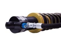 Suspension Shock Absorber and Coil Spring Assembly Monotube Rear Left Can-Am Maverick X3 Max RS Turbo R Type III Hard Anodized Black Hawk Powersports Bilstein