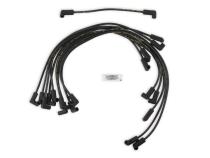Spark Plug Wire Set- 8MM Super Stock Custom Black Wire Custom Spark Plug Wire Set 500 Ohms/Ft Sprial Core Sbc 1987-1995 V8 ACCEL