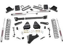 6 Inch Suspension Lift Kit w/Front Drive Shaft 17-19 F-250/350 4WD Diesel 4 Inch Axle w/Overloads Rough Country
