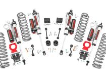 2.5 Inch Jeep Suspension Lift Kit Springs &amp;amp; Vertex Shocks 18-20 Wrangler JL Rough Country