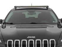 LED Light Kit Ditch Mount Black Series Round 3.5 Inch Amber DRL Jeep KL (14-21) Rough Country
