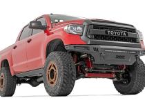 Toyota 2-inch LED Lower Windshield Ditch Kit (14-20 Tundra Black Series Spot Pattern) Rough Country