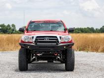 LED Light Kit Ditch Mount Black Series Round 3.5 Inch Amber DRL Toyota Tacoma (05-15) Rough Country