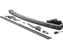 LED Light Windshield Kit 50 Inch Curved Single Row Black Series 07-14 FJ Cruiser Rough Country