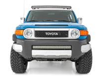 LED Light Windshield Kit 50 Inch Curved Single Row Black Series 07-14 FJ Cruiser Rough Country