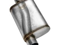 Flow Fx Muffler Flow Fx Muffler 2.50 Offset In/ 2.50 Offset Out Moderate Sound Stainless Steel Flowmaster
