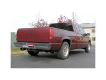 Flow Fx Cat-Back Exhaust System Fits 1996-1999 Chevrolet/Gmc 1500 5.7L Extended Cab/Short Bed With Dual Cats, Flow Fx Cat-Back Dual Exit Exhaust, 3.0 Inch To 2.5 Inch 409 Stainless Steel, Black Tips Flowmaster