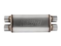 Flow Fx Muffler Flow Fx Muffler 3.00 Dual In/3.00 Dual Out Straight Through Performance Moderate Sound Stainless Steel Flowmaster