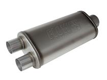 Flow Fx Muffler Flow Fx Muffler 3.50 Center In/2.50 Dual Out Straight Through Performance Moderate Sound Stainless Steel Flowmaster