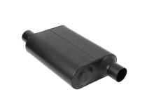 40 Series Chambered Muffler 40 Series Stainless Steel 2.25 Offset In 2.25 Offset Out Aggressive Sound Flowmaster