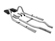 American Thunder Crossmember-Back Exhaust System 1955-1957 Chevrolet Cars With V8 Engine Aggressive To Moderate Sound Flowmaster