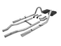 American Thunder Crossmember-Back Exhaust System 1955-1957 Chevrolet Cars With V8 Engine Aggressive To Moderate Sound Flowmaster
