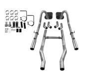 American Thunder Crossmember-Back Exhaust System 1955-1957 Chevrolet Cars With V8 Engine Aggressive To Moderate Sound Flowmaster