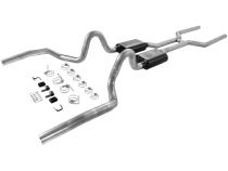 American Thunder Crossmember-Back Exhaust System Fits 1968-1972 GM A-Body With A V8 Engine 3.0 Inch Stainless Steel Aggressive Sound Flowmaster
