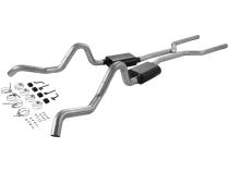 American Thunder Crossmember-Back Exhaust System Fits 1964-1967 GM A-Body 3.00-Inch Stainless Steel System With V8 Engine Aggressive Sound Flowmaster