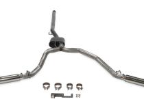 American Thunder Cat-Back Exhaust System Fits 2020-2025 Jeep Gladiator Trucks With 3.6L Engine, 409 Stainless Steel, Dual Exit With Polished Tips Aggressive Sound Flowmaster