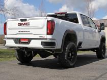 Outlaw Cat-Back Exhaust System Fits 2020-2026 Silverado/Sierra 2500Hd/3500Hd 6.6L Gas V8, Outlaw Series, 3.50 Inch To Dual 3.00 Inch Cat-Back, Dual Rear Exit, Stainless Steel Exhaust System Flowmaster