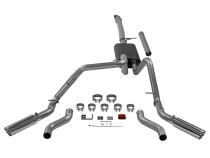 American Thunder Cat-Back Exhaust System Fits 2019-2026 Chevrolet/Gmc Silverado/Sierra 2.7-Liter, Cat-Back, Dual Out Rear/Side Exit, Stainless Steel Exhaust System Flowmaster